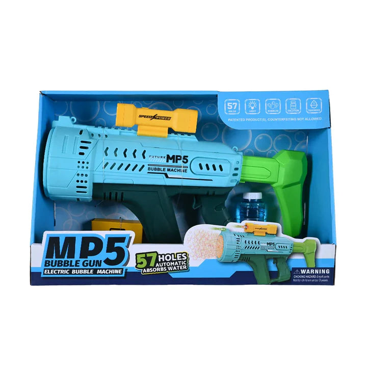 57-Hole Automatic Bubble Gun with Water Absorption