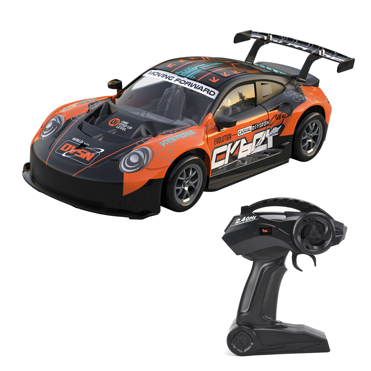 1:8 Scale 2.4G High-Speed Drift Vehicle with LED Lights