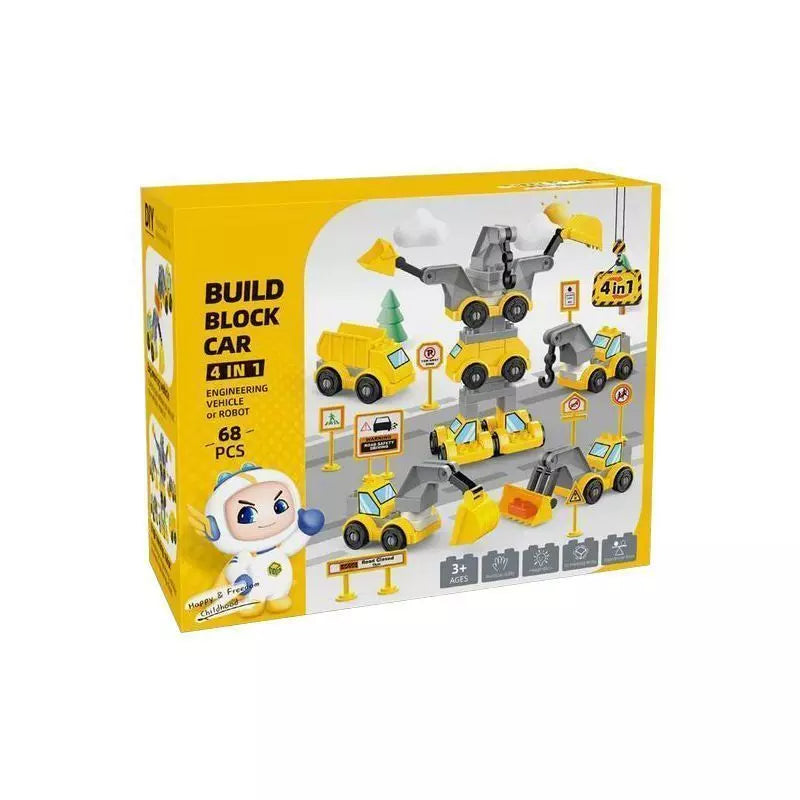 Kids Take-Apart Construction Truck Toy Set with Screwdriver (3+)