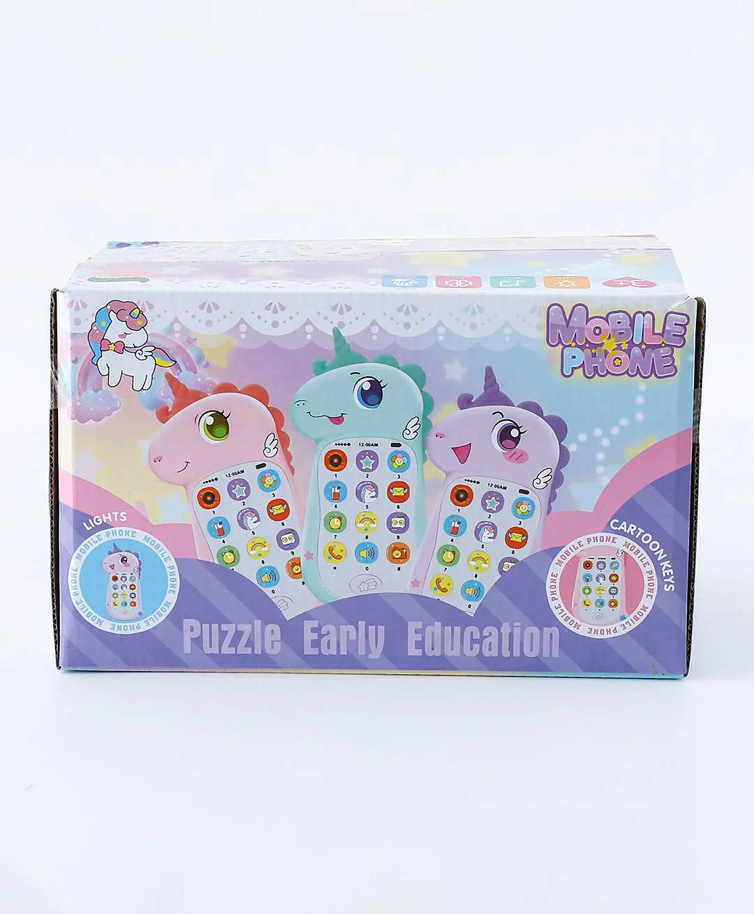 Puzzle Early Education Unicorn Mobile Phone, Lightweight, Improves Storytelling, Sparks Creativity