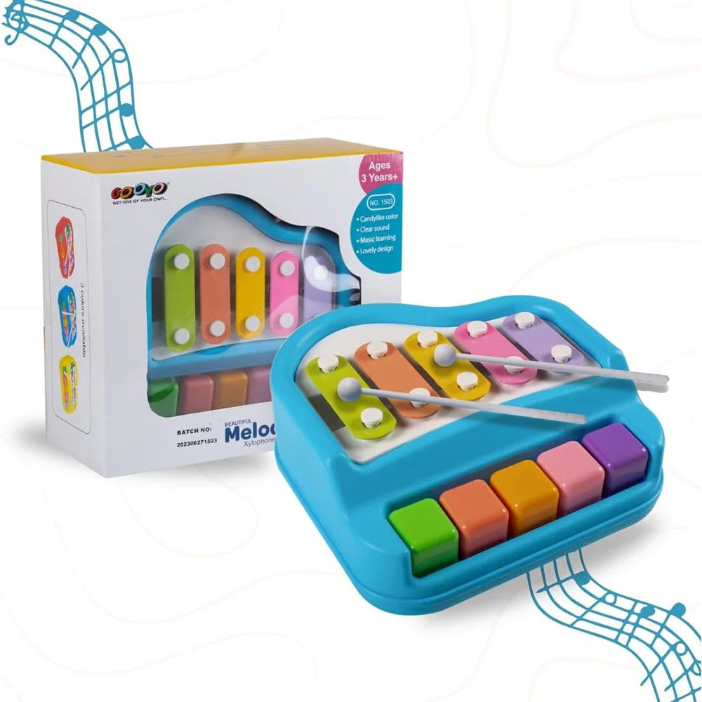 5-Keys Children’s Xylophone Toy – Musical Learning Instrument, 2 Colours Mix