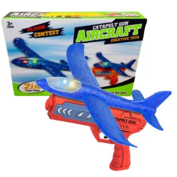 2-in-1 Airplane Launcher Toy Gun For Kids