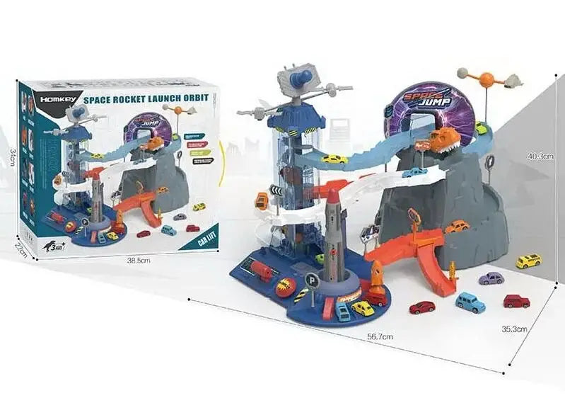 Homkey Space Jump Kids Car Parking with Lift