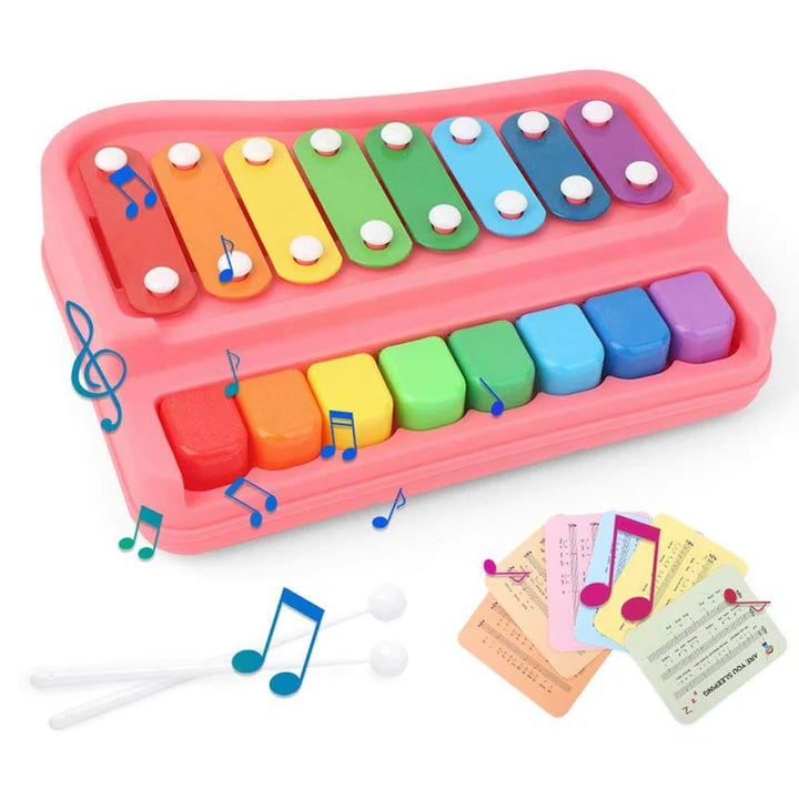 8-Key Kids Xylophone Musical Toy – 2 Colors Mix (Touch Box)