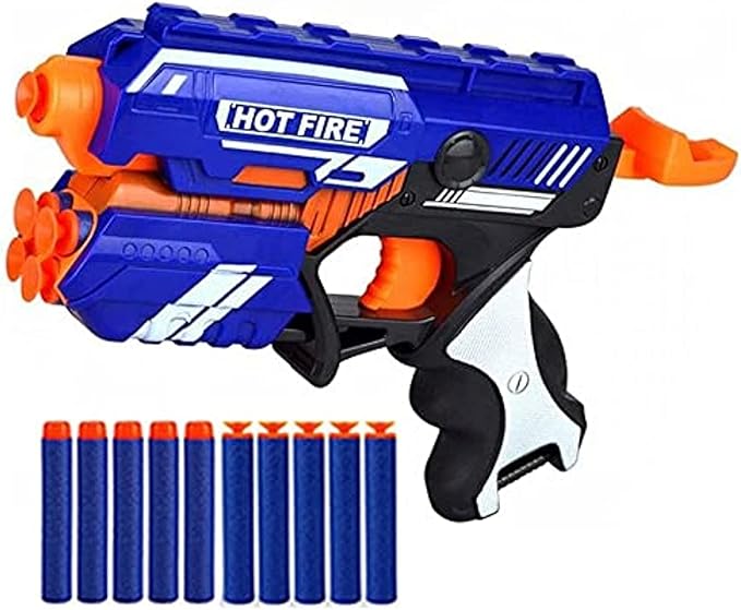 Blaze Storm Manual Soft Bullet Gun – 10 Foam Darts