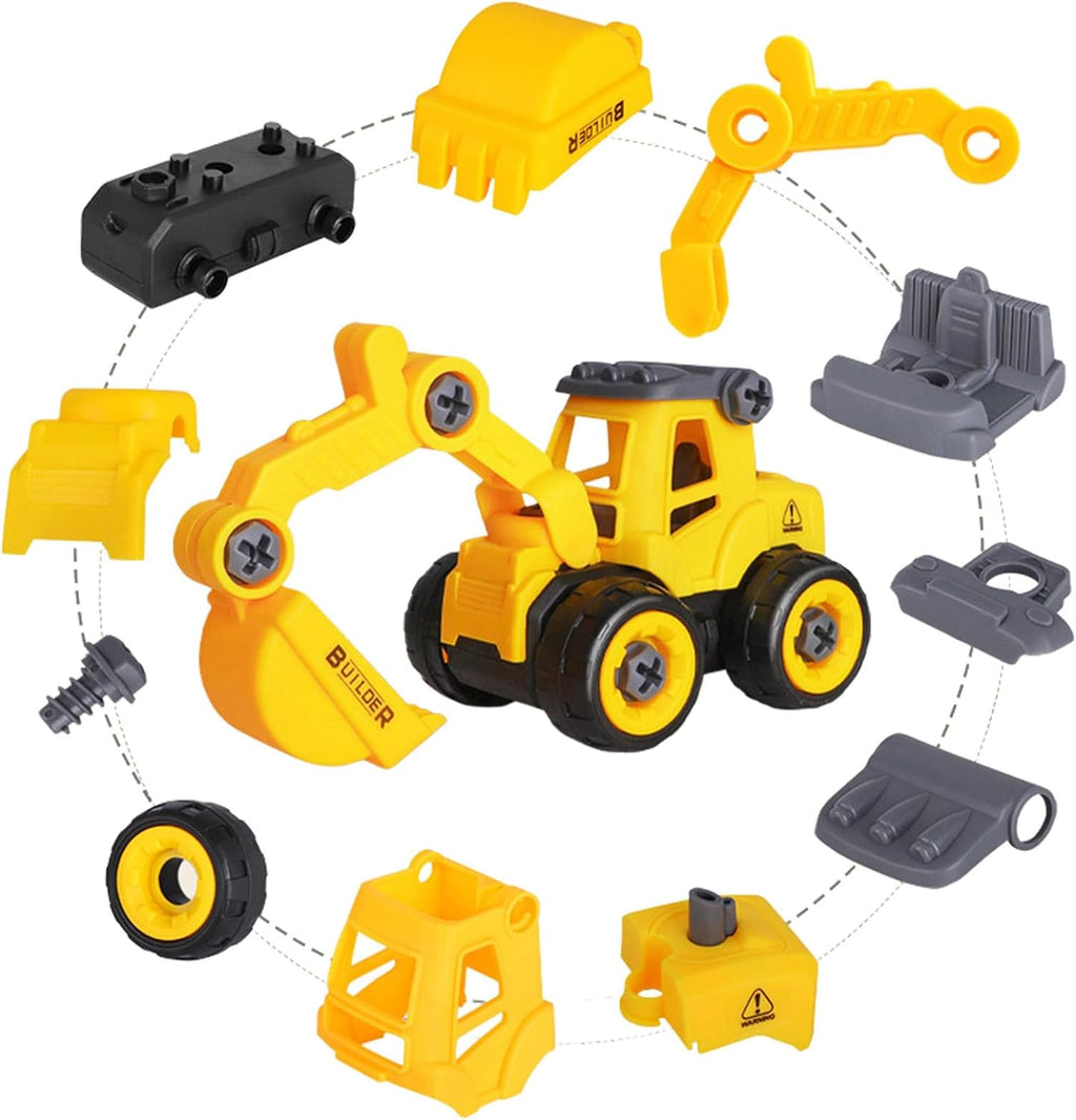 Kids Take-Apart Construction Truck Toy Set with Screwdriver (3+)