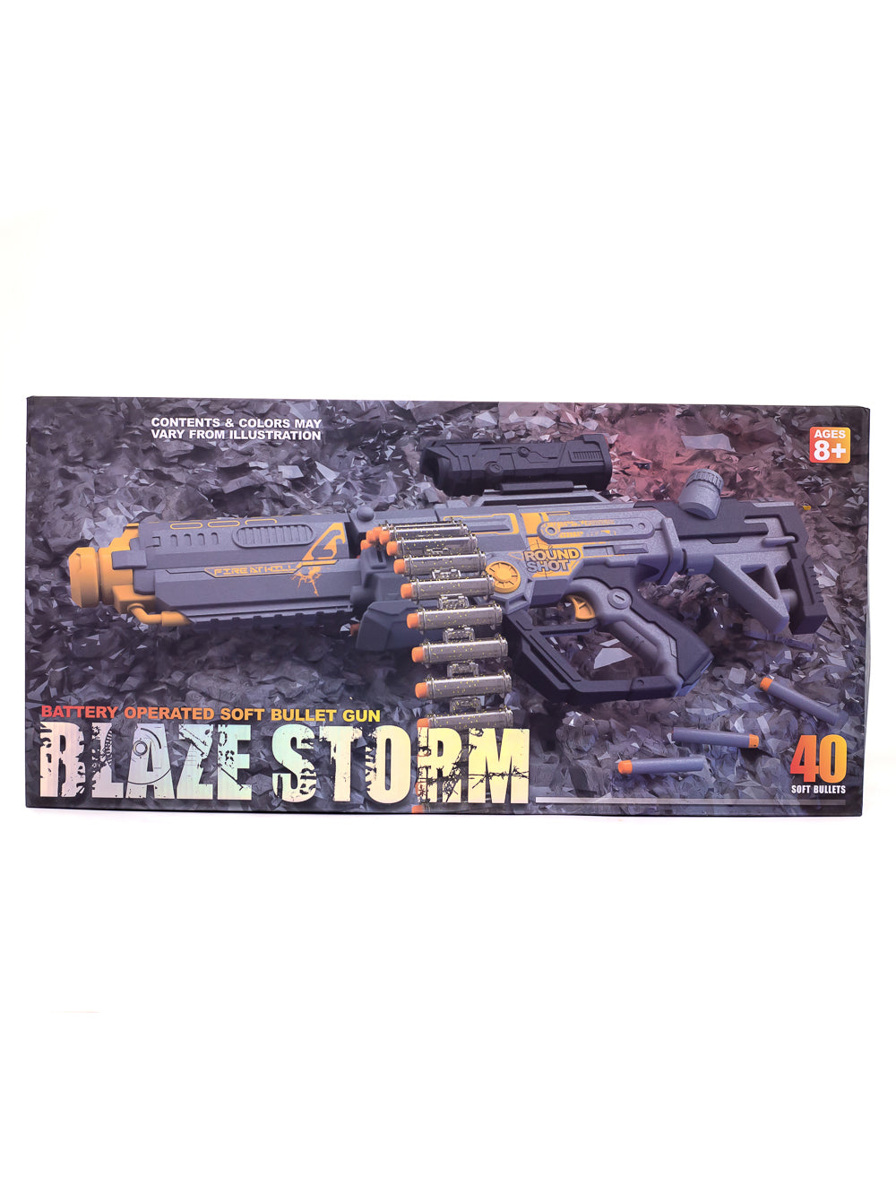 BLAZE STORM Battery powered gun with 60 soft bullets