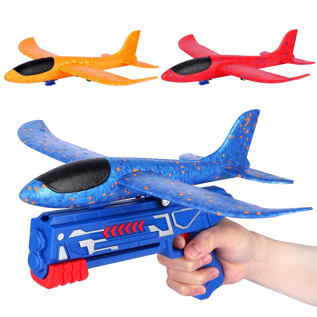 2-in-1 Airplane Launcher Toy Gun For Kids