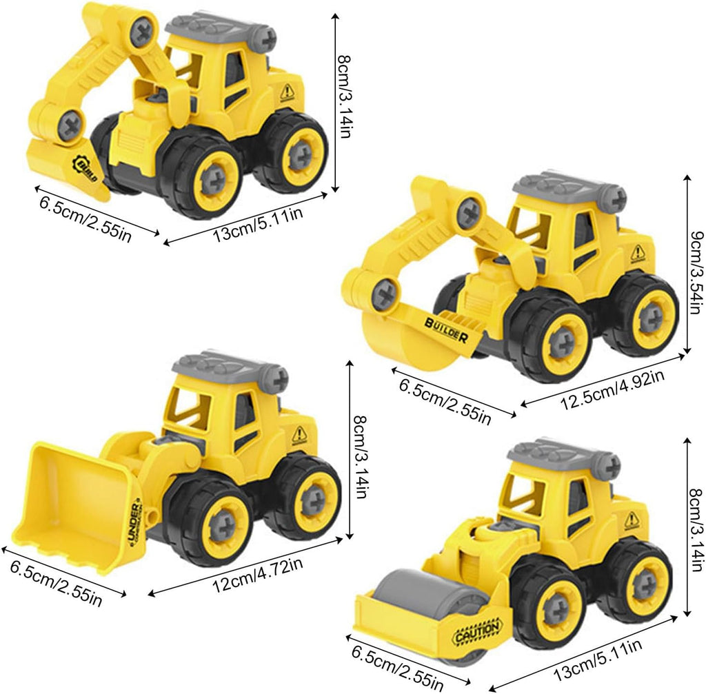 Kids Take-Apart Construction Truck Toy Set with Screwdriver (3+)