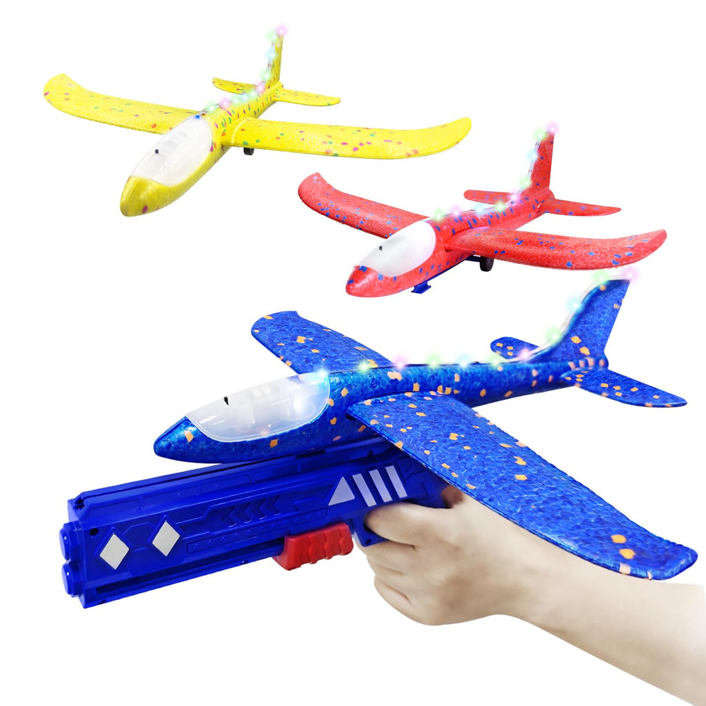 2-in-1 Airplane Launcher Toy Gun For Kids