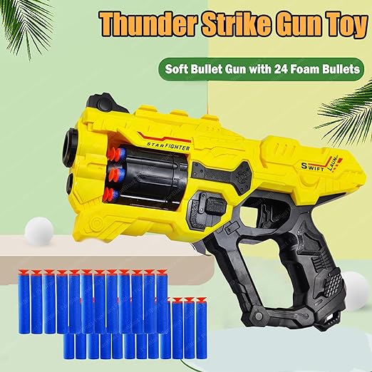 Thunder Strike Gun Toy - High Speed Soft Bullet Gun