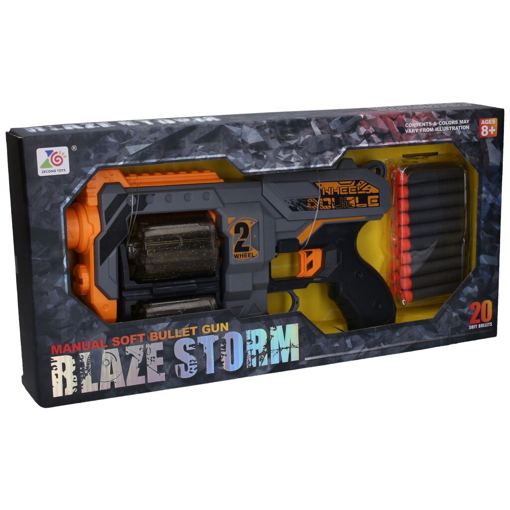 Wheel Double foam bullet pistol