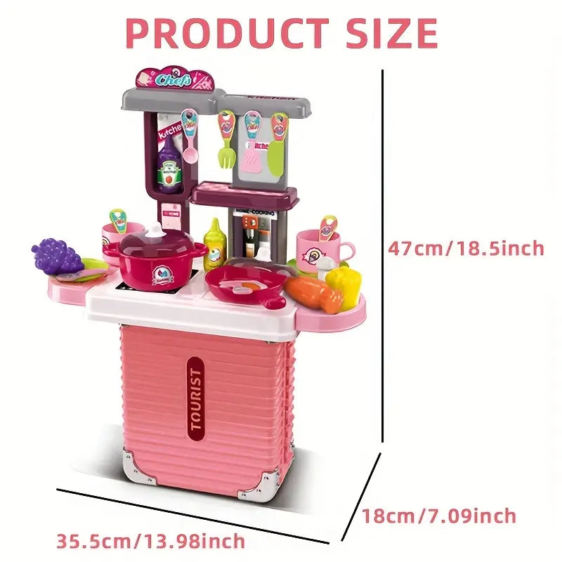 KITCHEN SET, PINK, CARD