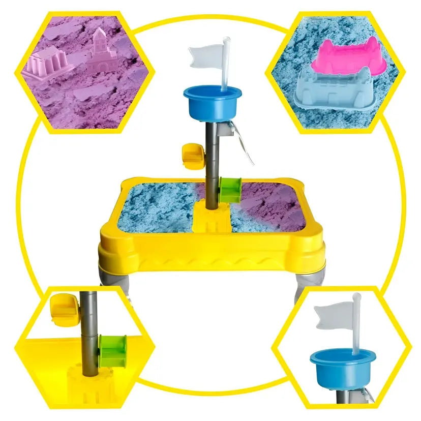 Sand Spirit Play Table – Castle Theme Sensory Play Set (21 Pieces)