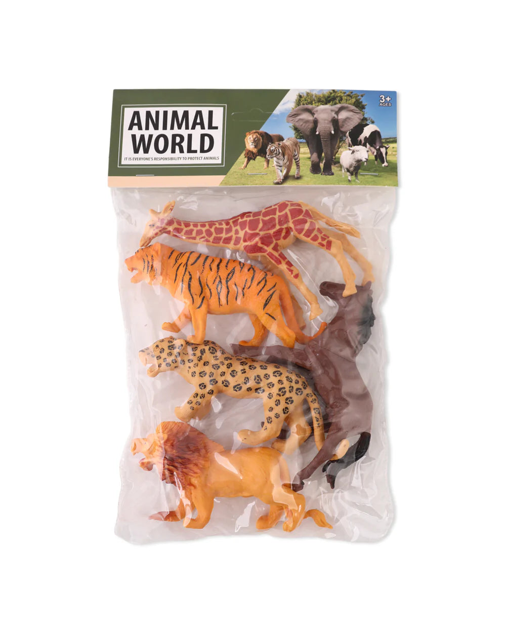 Large Animal Figures – 5 Pieces (6-Inch)