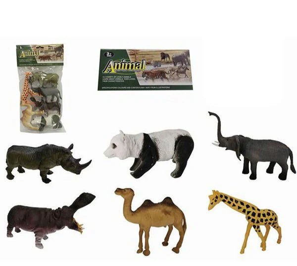 ANIMAL SET 5 & 6 PCS/PVH