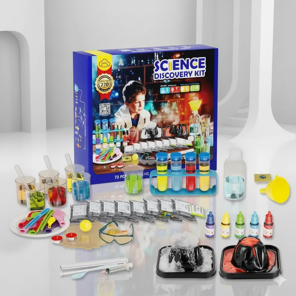 73PCS Science Discovery Kit – Educational STEM Experiment Set