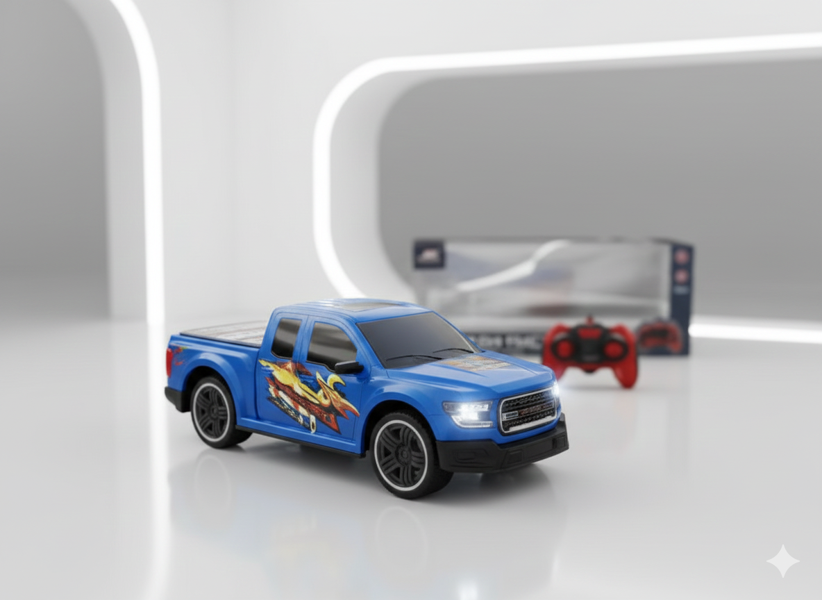 High-Speed 1:10 R/C Car – 4FUNC, USB & Ni-Cd Battery