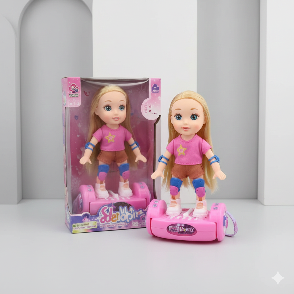 Balance Car Lovely Doll - Pink