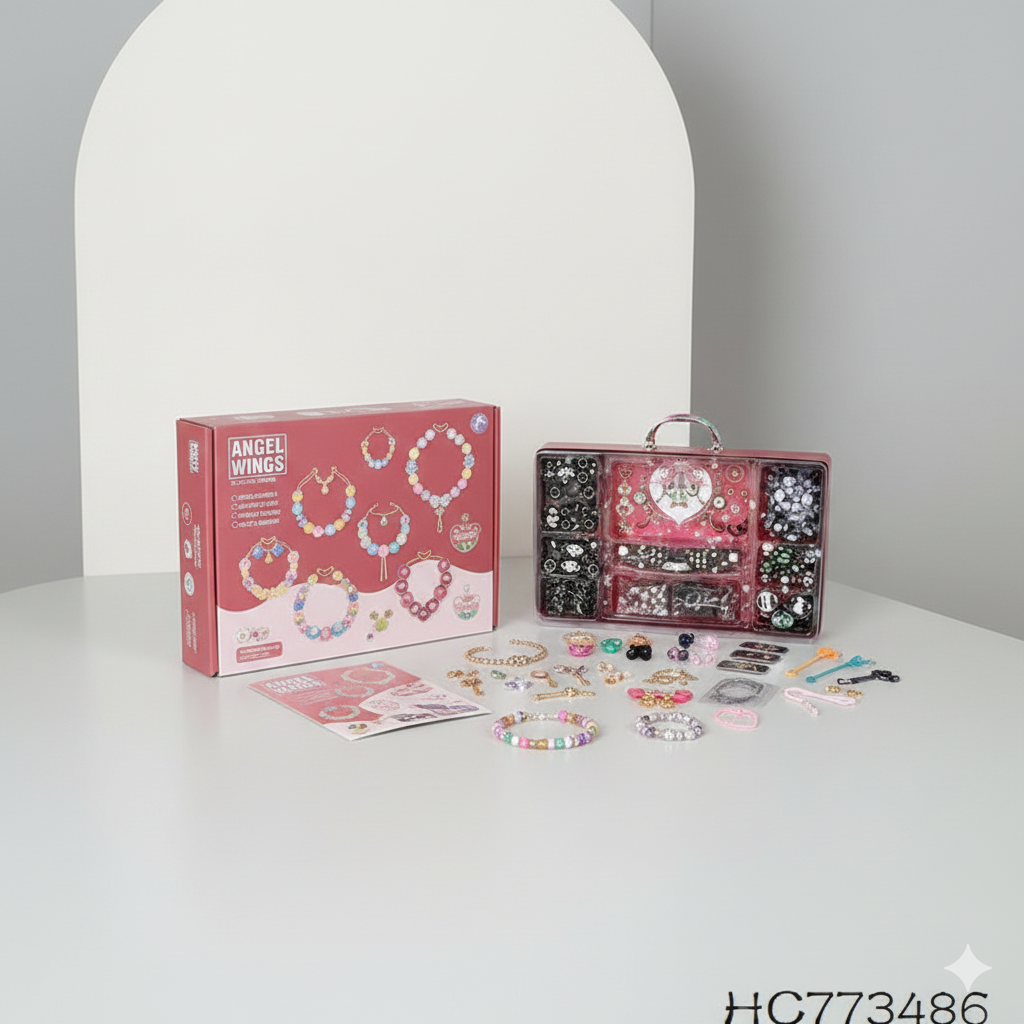 CANIYA 3688PCS Charm Beads Bracelet Making Kit for Girls,