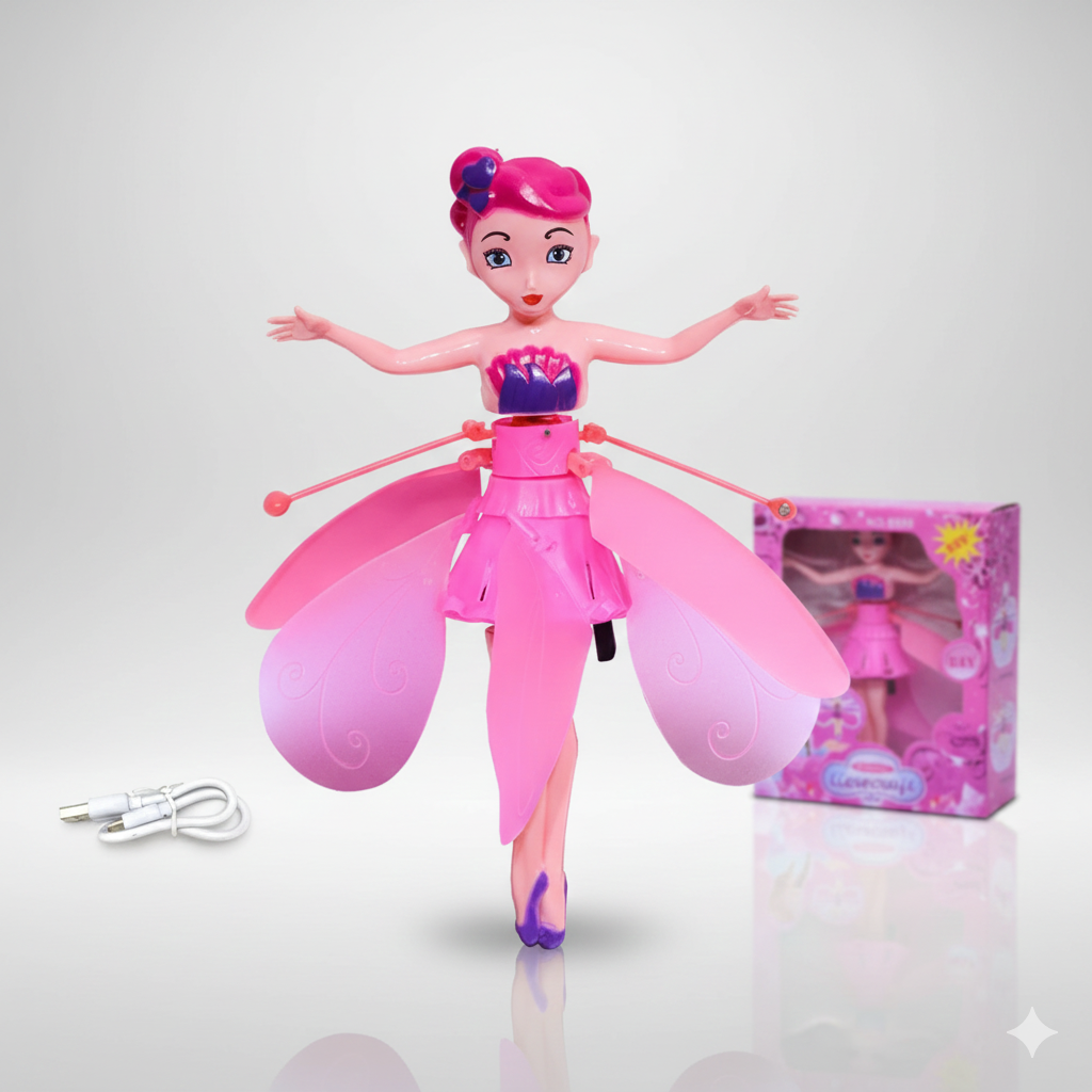Magic Flying Fairy Princess Doll with Hand Sensor Flying Dancing Doll Toy