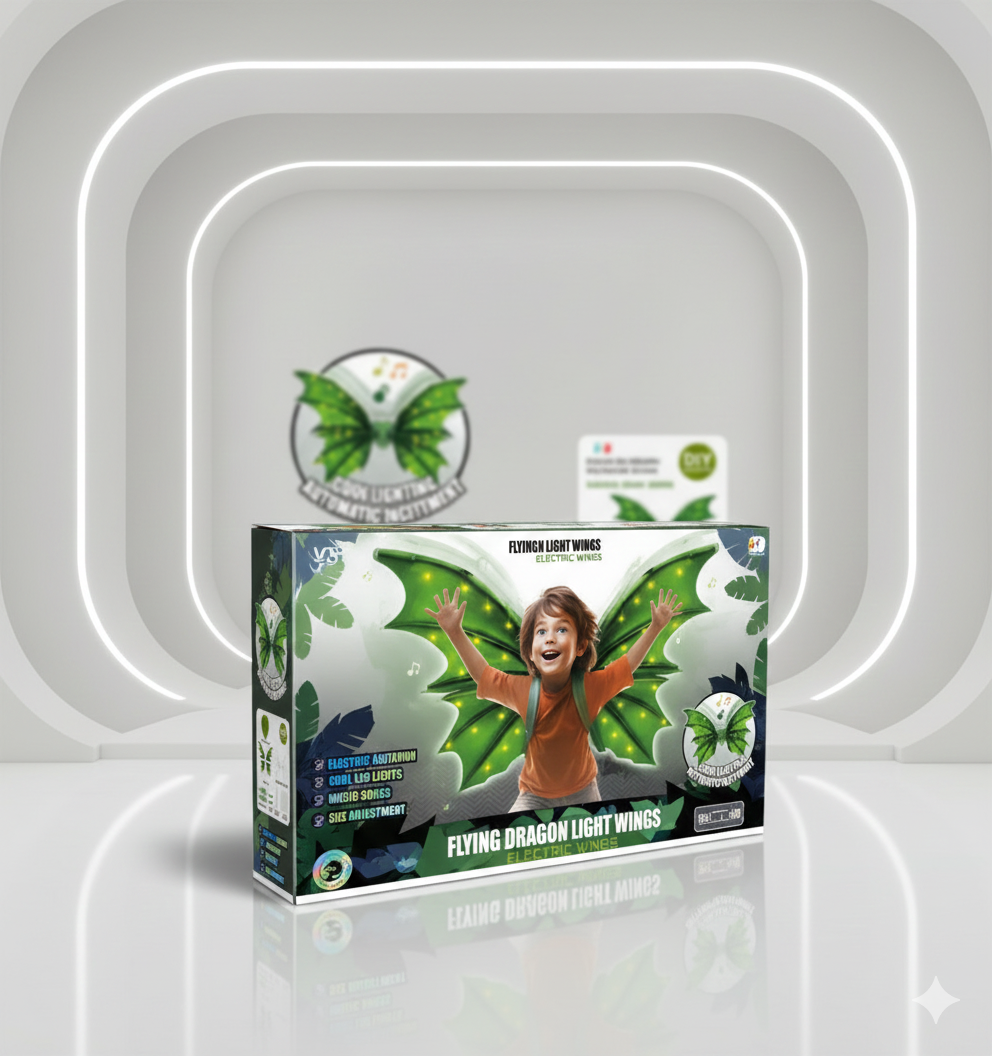 Flying Dragon Light Wings – Electric LED Costume Wings for Kids