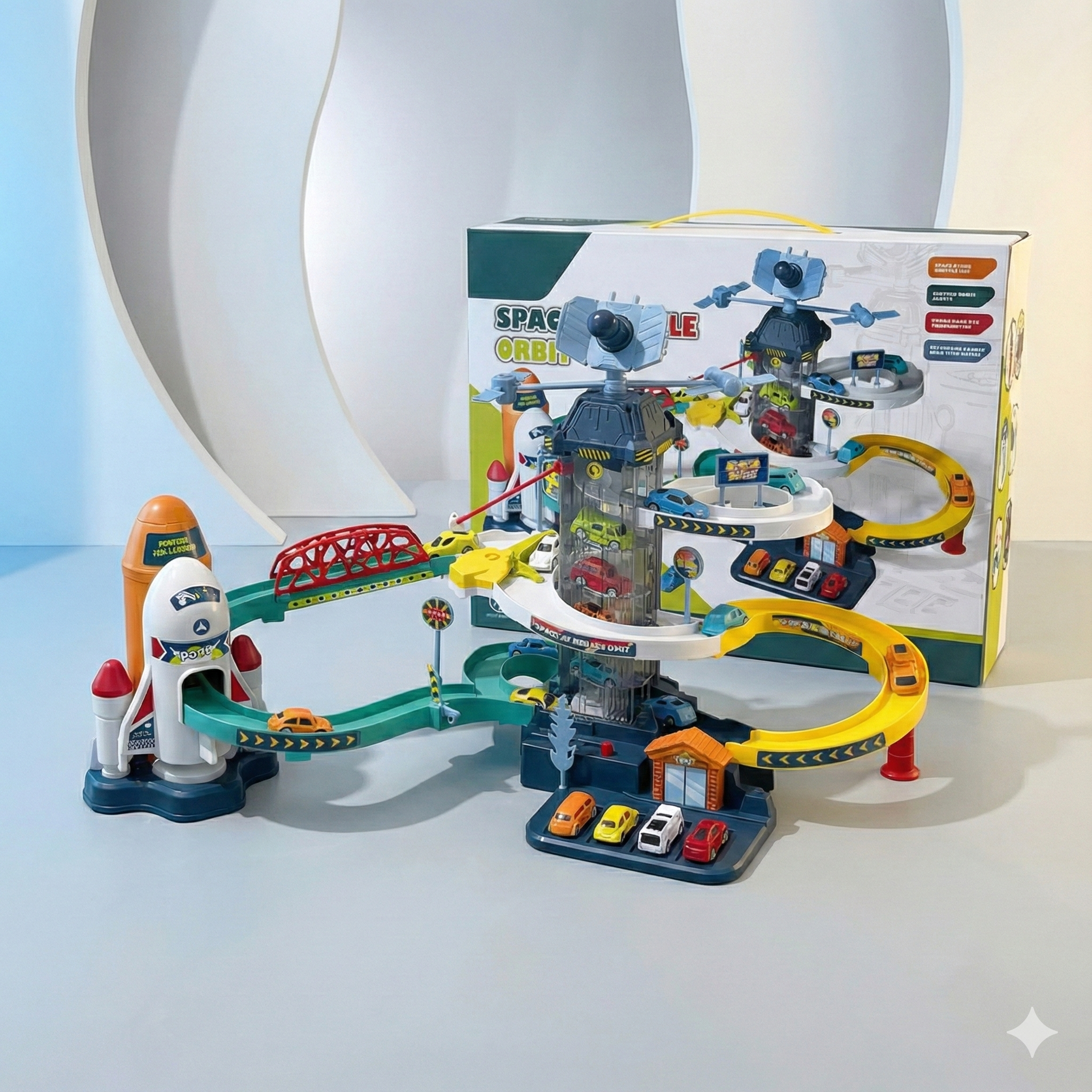 Space Shuttle Orbit Electric Parking Lot Playset