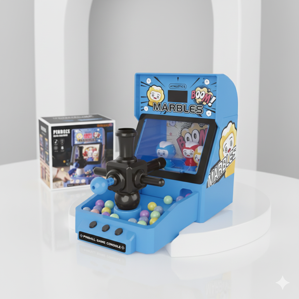 Mini Tabletop Pinball Game with Electronic Score Counter