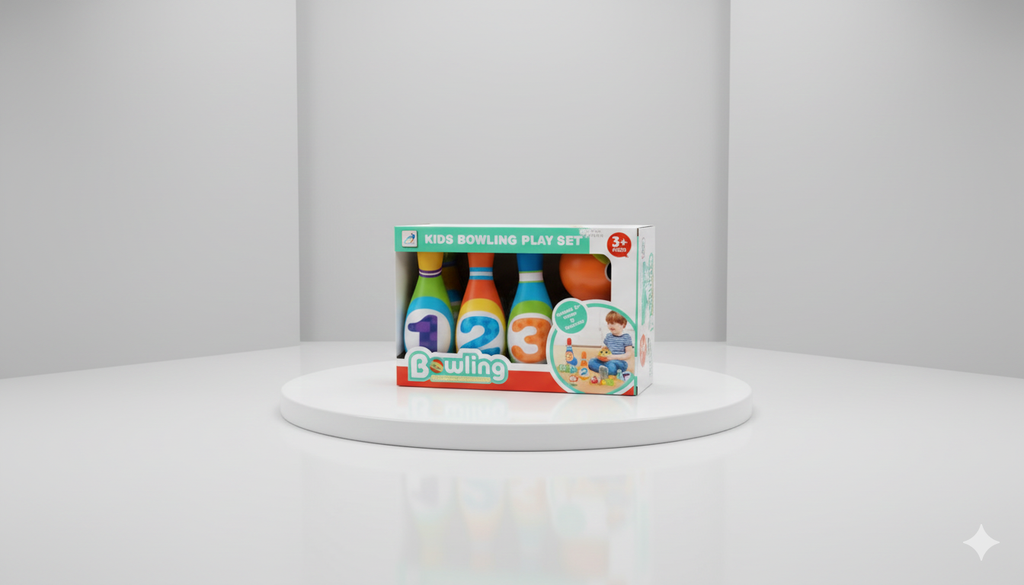 Bowling Play 6 Number and Ball Interactive Toy