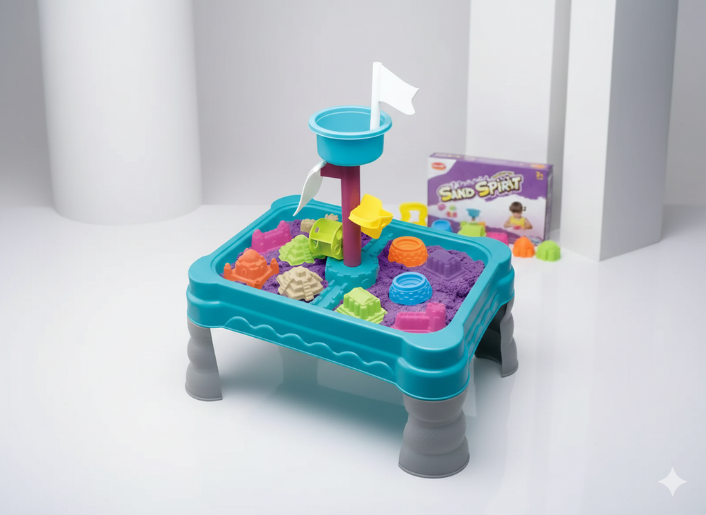 Sand Spirit Play Table – Castle Theme Sensory Play Set (21 Pieces)