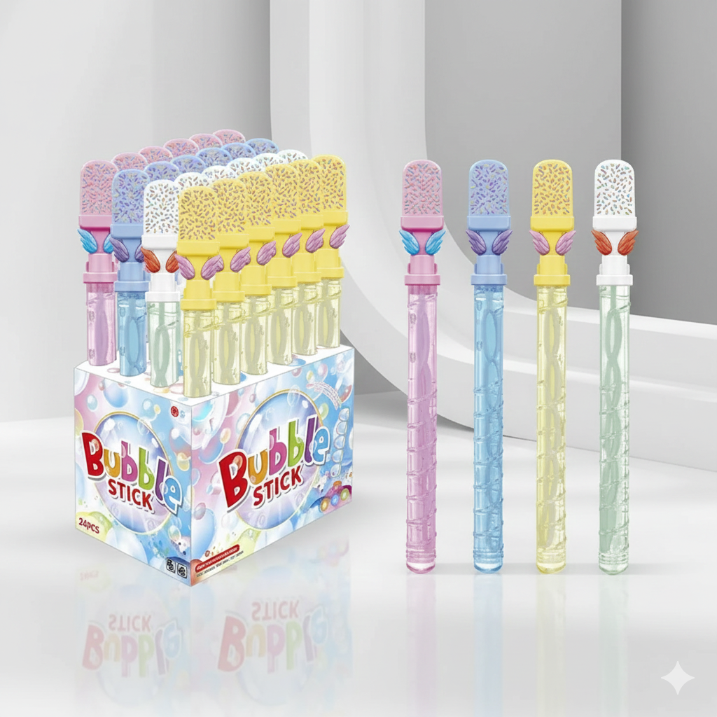 Colourful Bubble Sticks – 24 Pack in Display Box