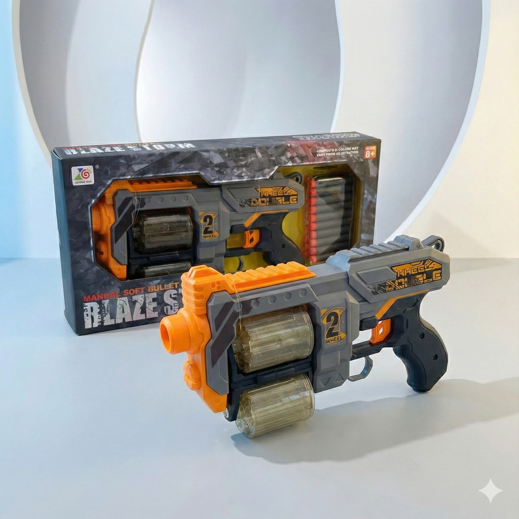 Wheel Double foam bullet pistol