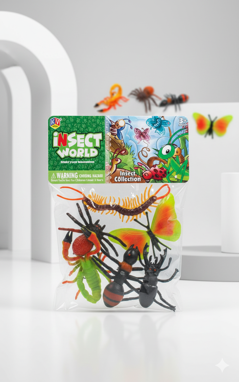 INSECTS WORLD 6 PCS SET