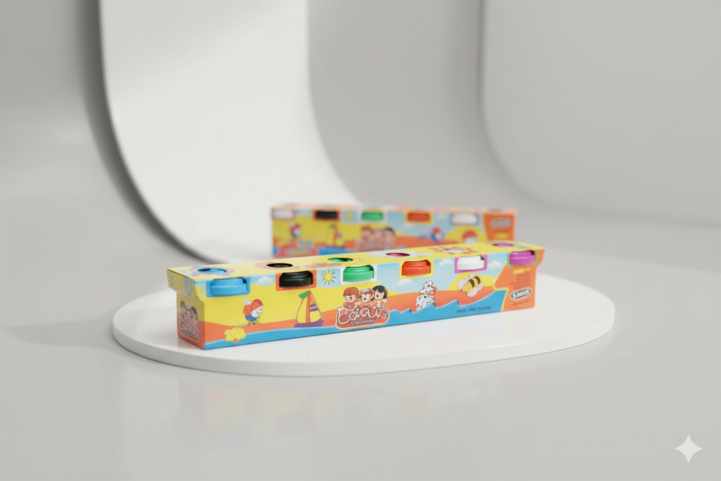 Colour Dough – 6 Colour Modeling Clay Set for Kids