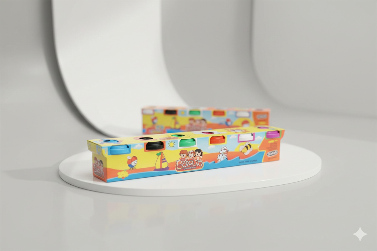 Colour Dough – 6 Colour Modeling Clay Set for Kids