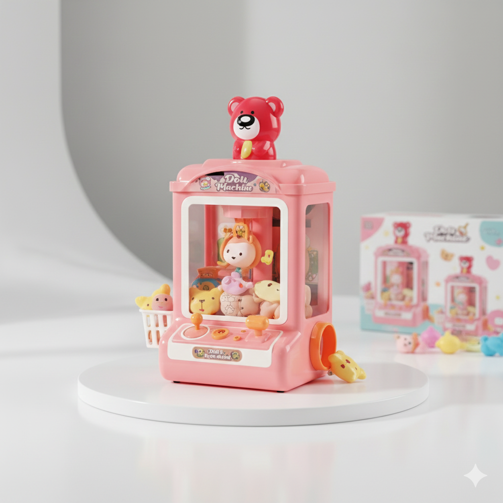 Doll Machine Plush Claw Puller Toy