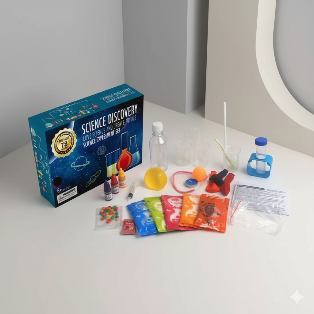 78PCS Science Discovery Set Experiment Kit DIY Stem Toys Kids Educational Toys