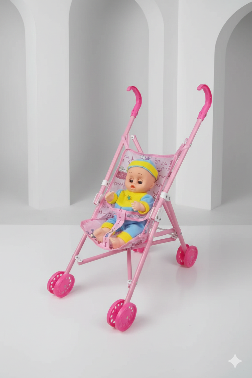 Children's Baby Doll folding stroller