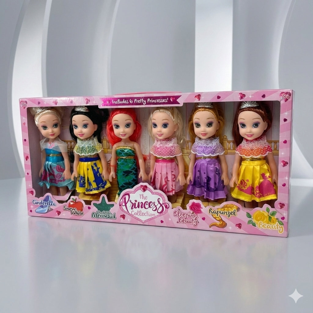 Princess Collection Dolls 6PCS