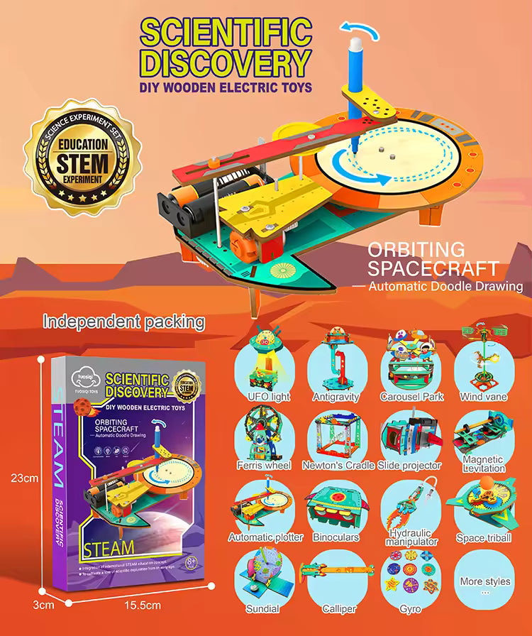 DIY Anti-Gravity Suspension Toys Kids Learning Educational Toys Wooden Science Model System STEM Toys