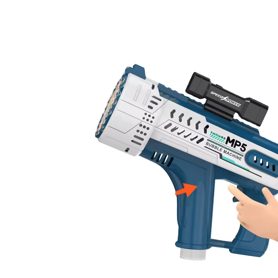 Electric Bubble Gun Automatic Water Absorption Gatling Bazooka Bubble Machine Spray Bubbles Launcher Summer Toys Kid