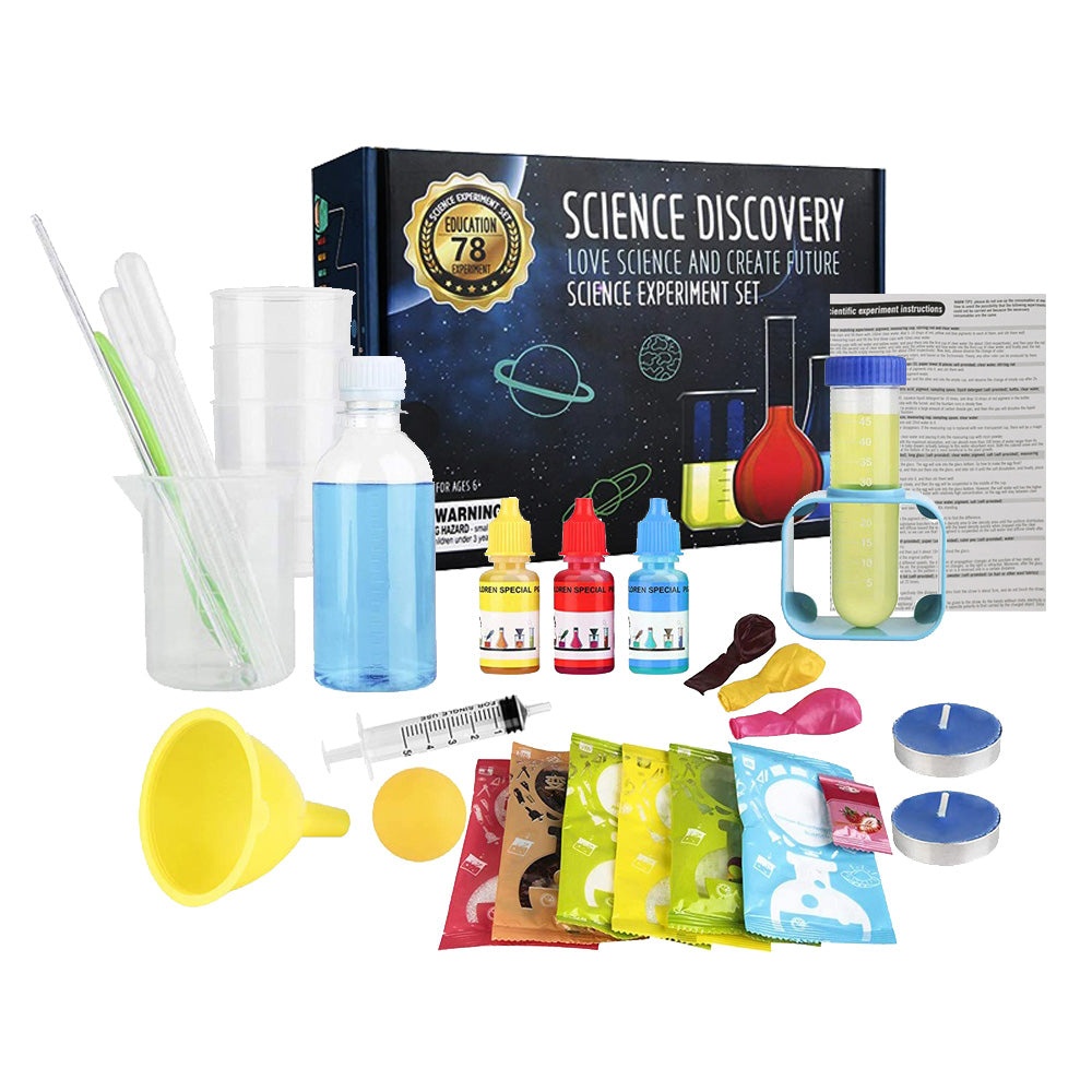 78PCS Science Discovery Set Experiment Kit DIY Stem Toys Kids Educational Toys