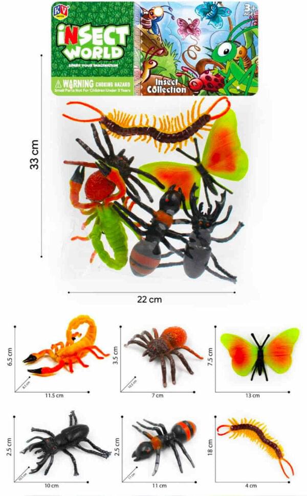 INSECTS WORLD 6 PCS SET
