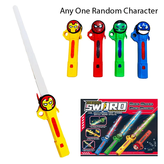 Avengers LED Sword Comic Characters Light and Music Toy for Boys