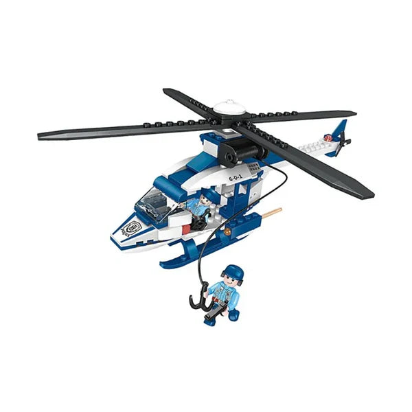 Thrilling Police Chase Building Block Set COGO City Action Play