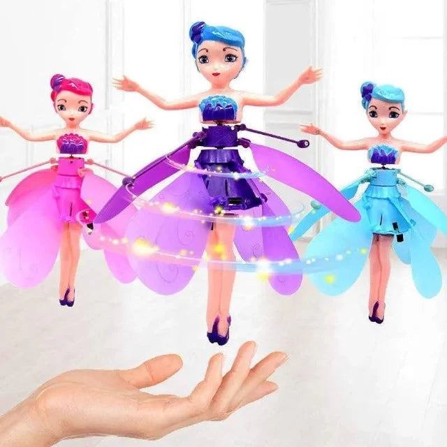 Magic Flying Fairy Princess Doll with Hand Sensor Flying Dancing Doll Toy