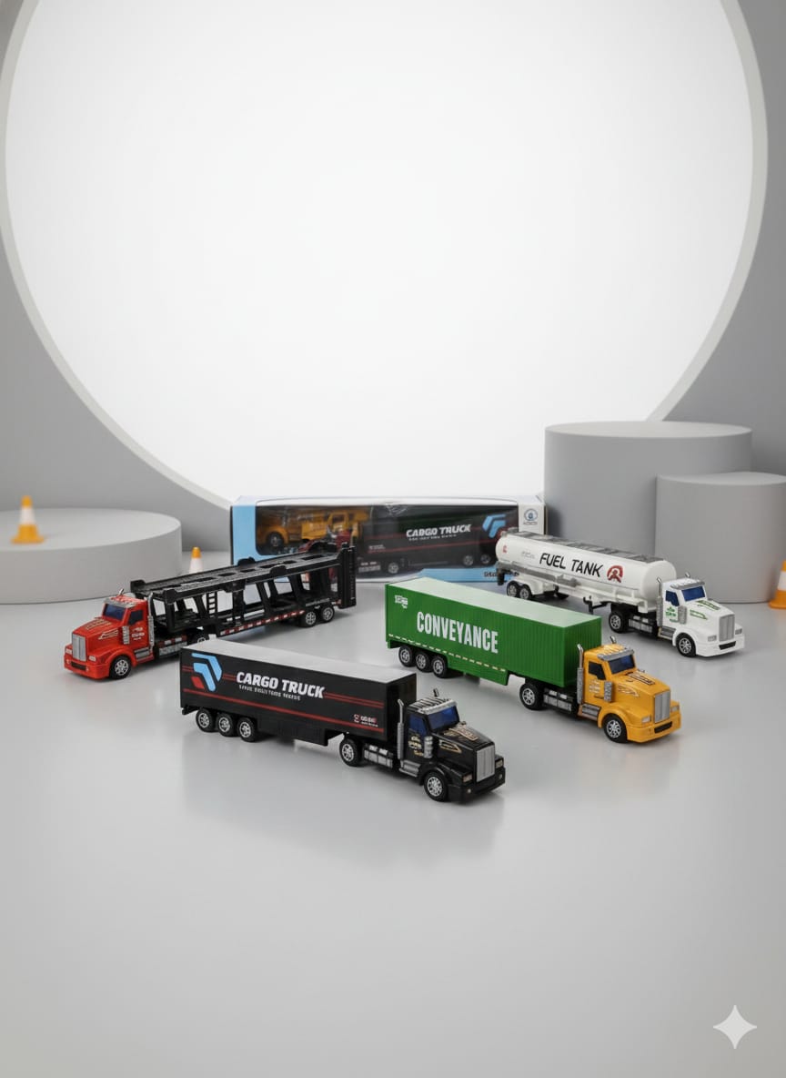 KAERTRUCK Die-Cast Alloy Truck Set – 4 PCS Assorted (Display Box)