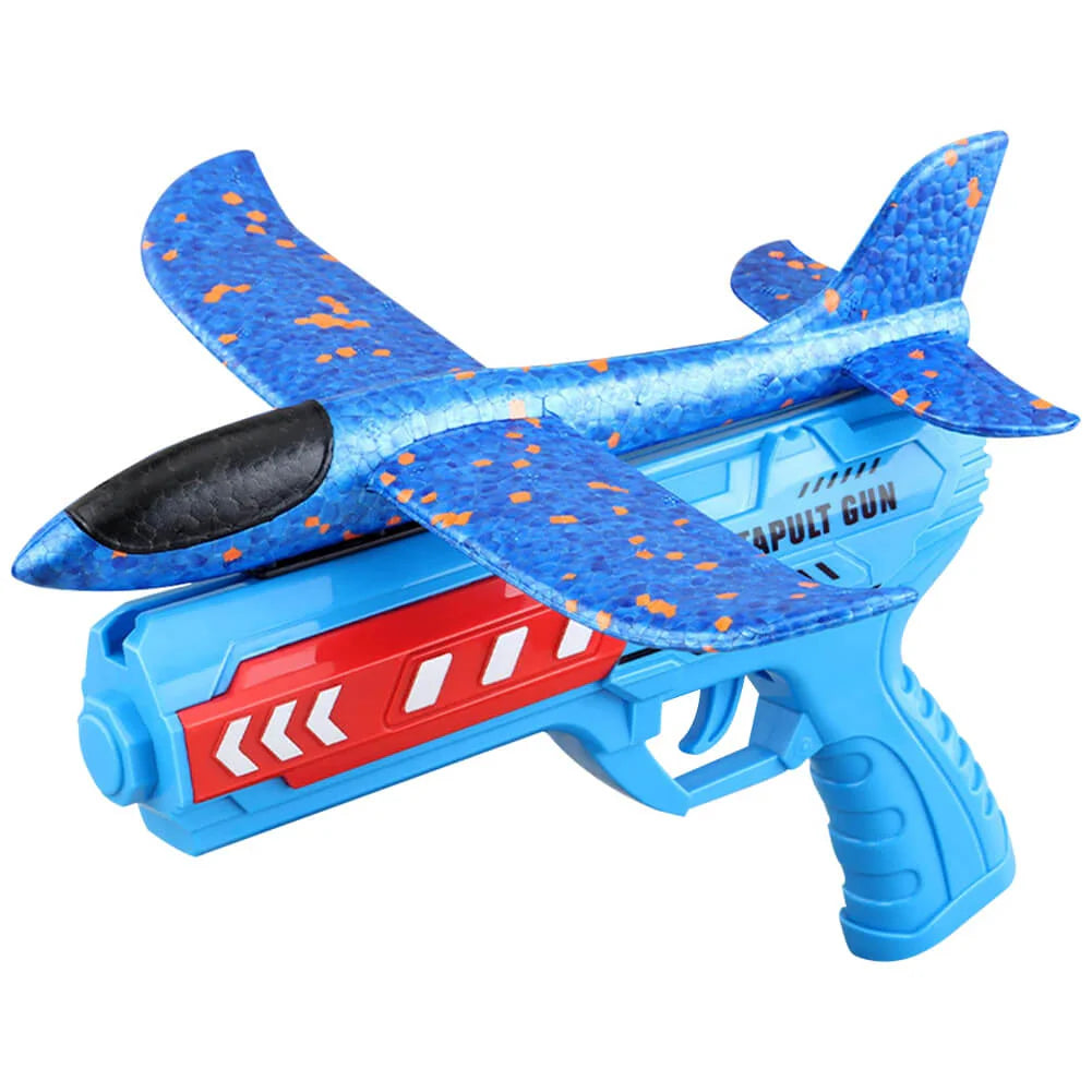 2-in-1 Airplane Launcher Toy Gun For Kids