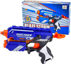 Blaze Storm Manual Soft Bullet Gun – 10 Foam Darts