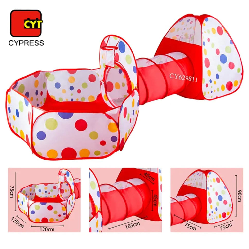 3 in 1 Foldable Tunnel Tent House